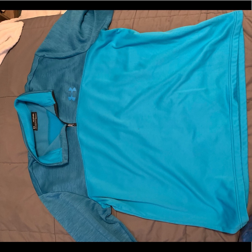 Blue pull over half zip